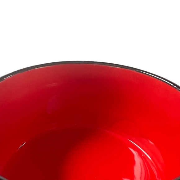 RED AND BLACK TWO PIECE SOUP BOWL AND SPOON GIFT SET - Picture 4 of 7